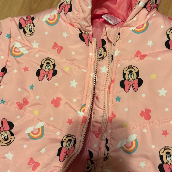 NWT Minnie, mouse puffer jacket - Picture 2 of 7